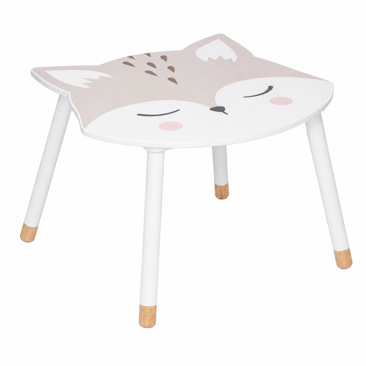 table-pour-enfant-motif-renard-en-bois-blanc-lutuef1508qh