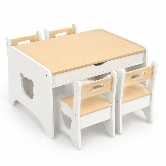 table-enfant-avec-4-chaises-et-tiroirs-motif-ours-fdktax1501la